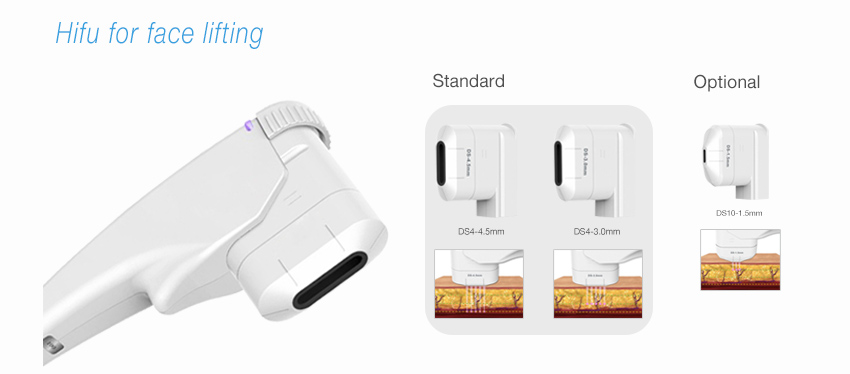 China professional hifu machine face lifting handle