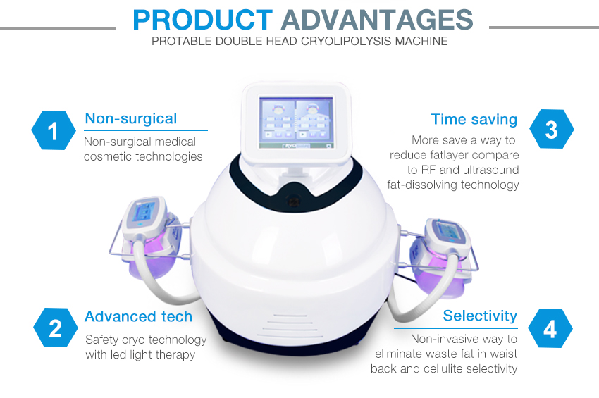 Home Cryolipolysis Machine with Double Cryo Handle
