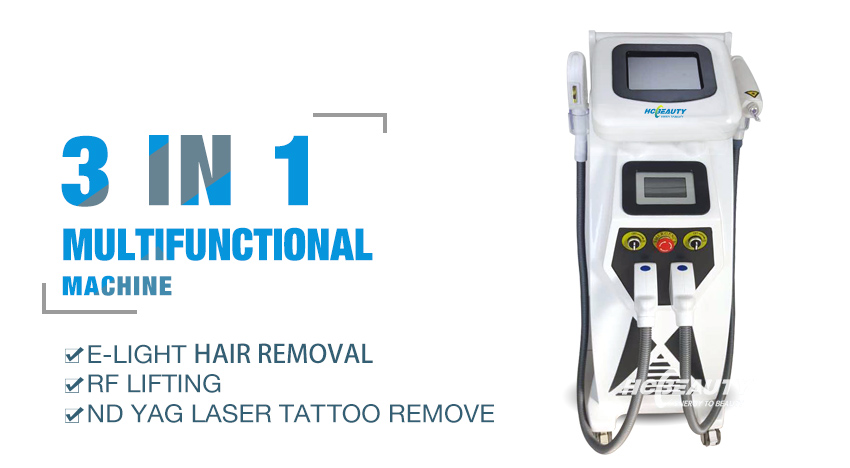 3 in 1 Nd Yag Laser Rf E Light Hair Removal Machine Price BM11S