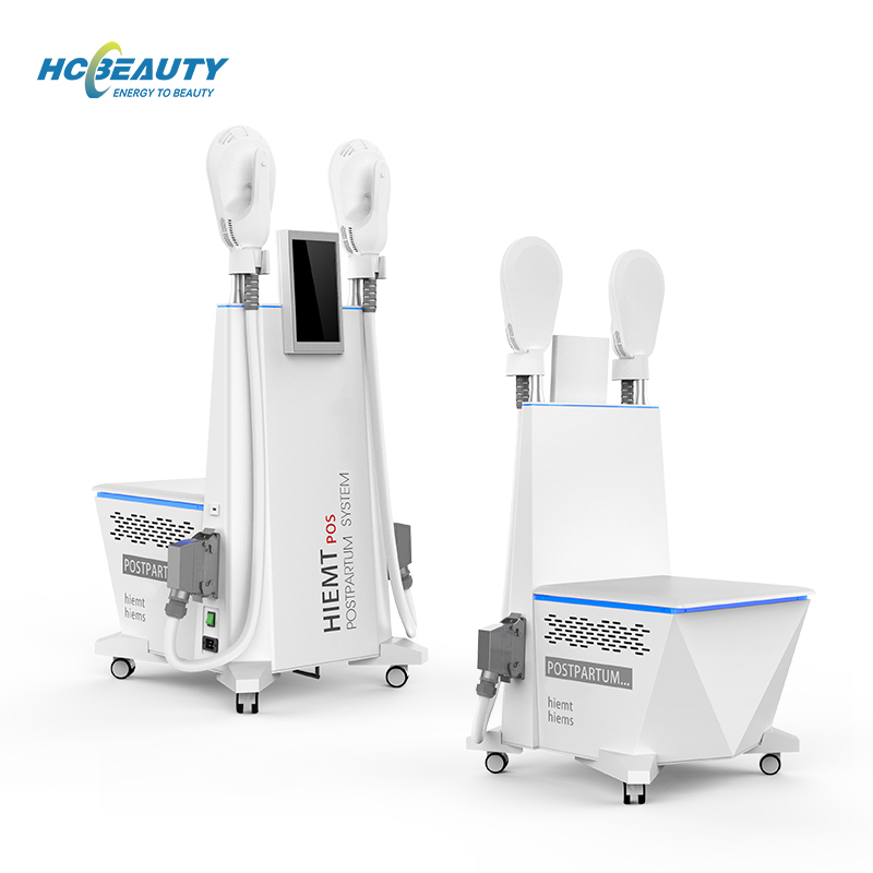 New Arrival Hiemt Chair Professional Double Handles Muscle Tightening Fat Burning Machine for Belly