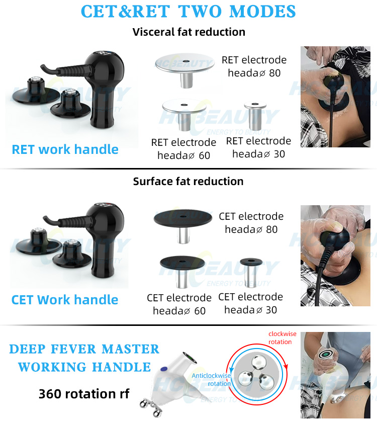 Physiotherapy 448khz Smart Tecar Therapy Machines Cet Ret Tecar