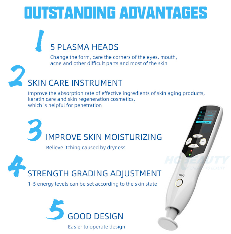 Beauty Instrument Ozone 2 in 1 Plasma Point Pen for Eye Lifting Laser Wrinkle Mole Removal Pen