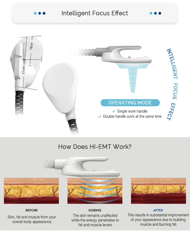 New Technology Fitness Fat Reduction HI-EMT Muscle Stimulator Machine 