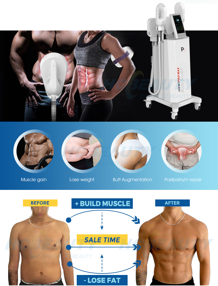 Muscle Stimulator Sculpting Machine Hiemt Ems Pro Max Professional Technology