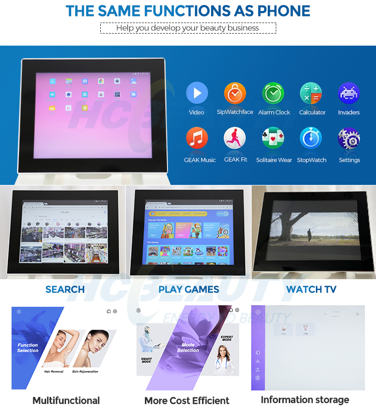 HCBEAUTY DL107 New Arrival Intelligent Android System Diode Laser Hair Removal