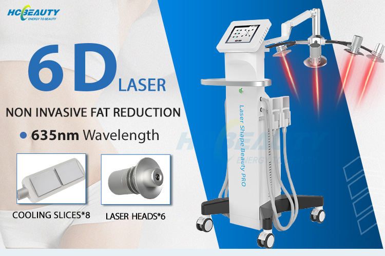 Weight Loss Lipo Laser 532nm Cold 6d Laser Shape 6d Lipolaser Slimming Machine