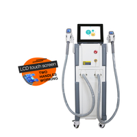 Skin rejuvenation and hair removal 808nm diode laser machine with two handles