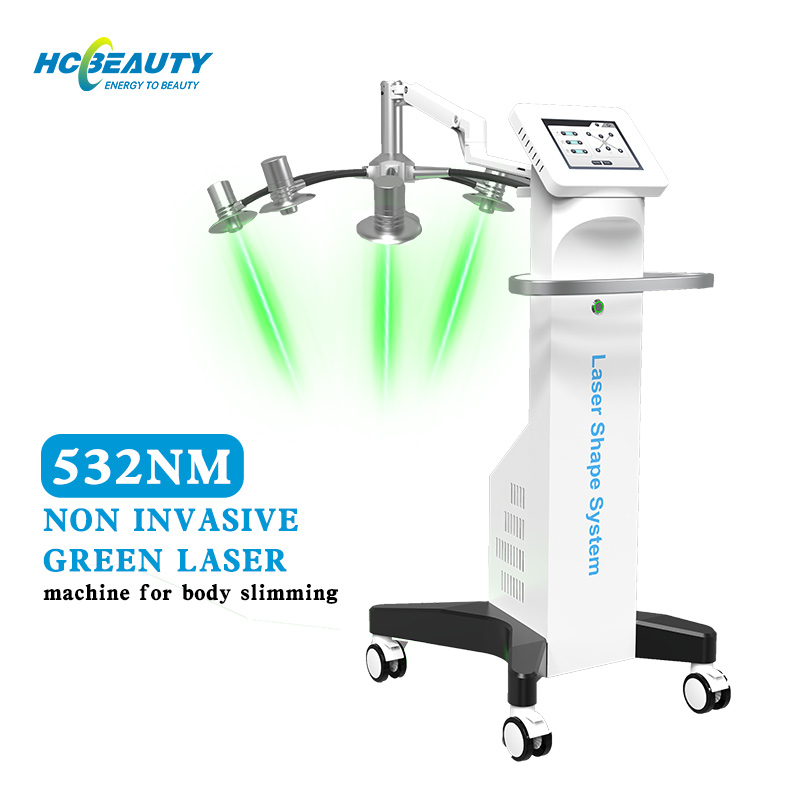 High Quality Nonsurgical Aesthetic Equipment Vacuum Weight Loss Liposuction Green Laser Slimming Machine