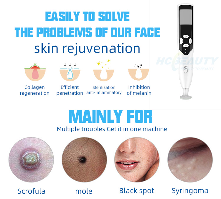 Beauty Instrument Ozone 2 in 1 Plasma Point Pen for Eye Lifting Laser Wrinkle Mole Removal Pen