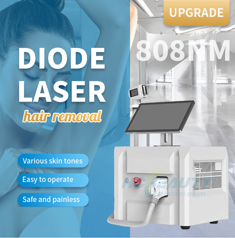 808nm diode laser hair removal machine