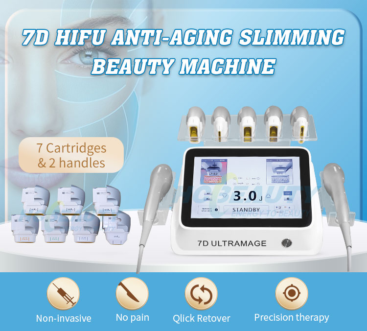 Ultramage 7d Portable Hifu Machine Anti Wrinkle Neck Body Tightening Device