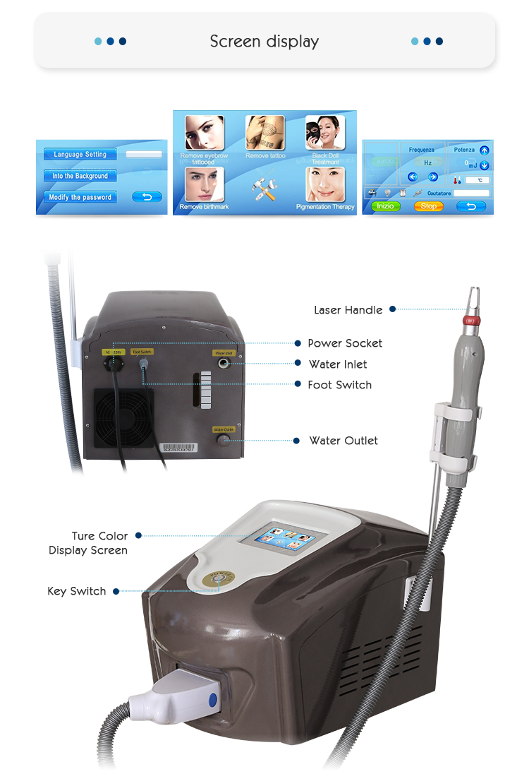 purchase laser tattoo removal machines 532NM PIGMENT REMOVAL