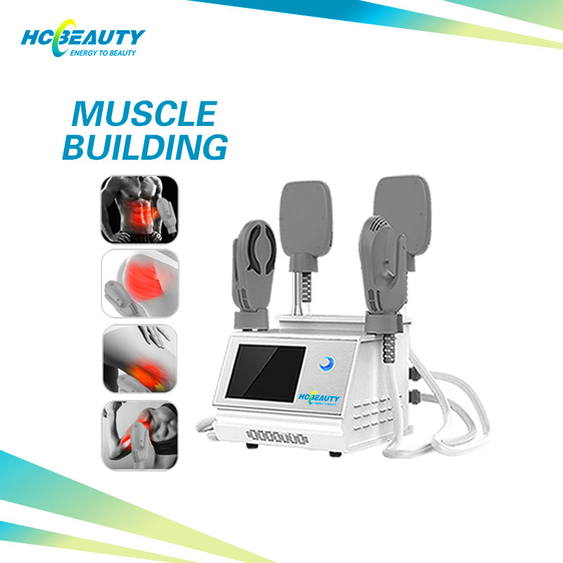 EMS Muscle Stimulator 4 Handles Hi Emt Portable Body Building Slimming Machine