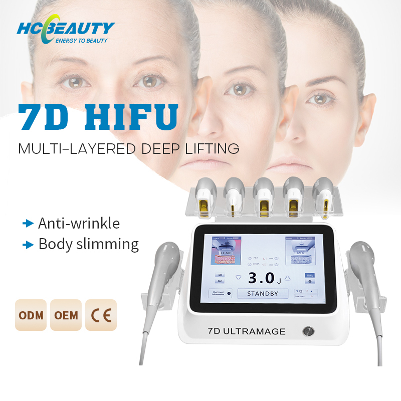 7d Hifu Machine Face Lifting Skin Tightening Body Slimming Medical Beauty Equipment