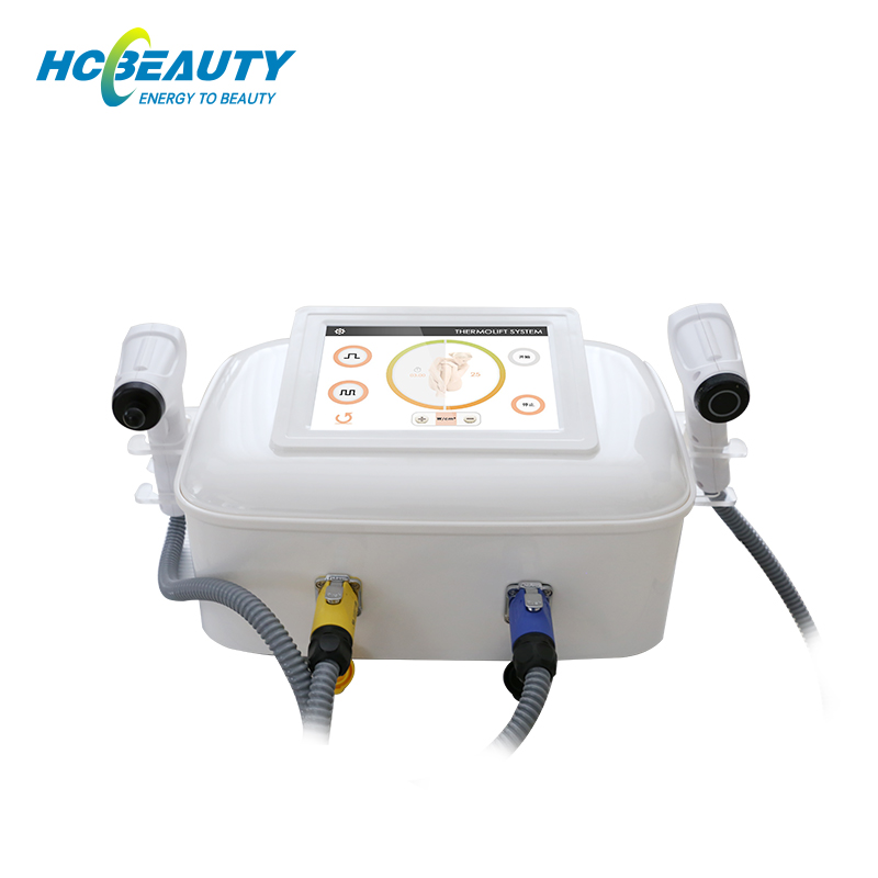 Double Handles Portable Beauty Rf Skin Tightening Machine for Small Salon
