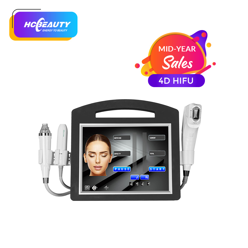 Touch Screen Portable 4D 2 In 1 Hifu Vaginal Tightening Machine Hifu Face Lift / Body Slimming Machine