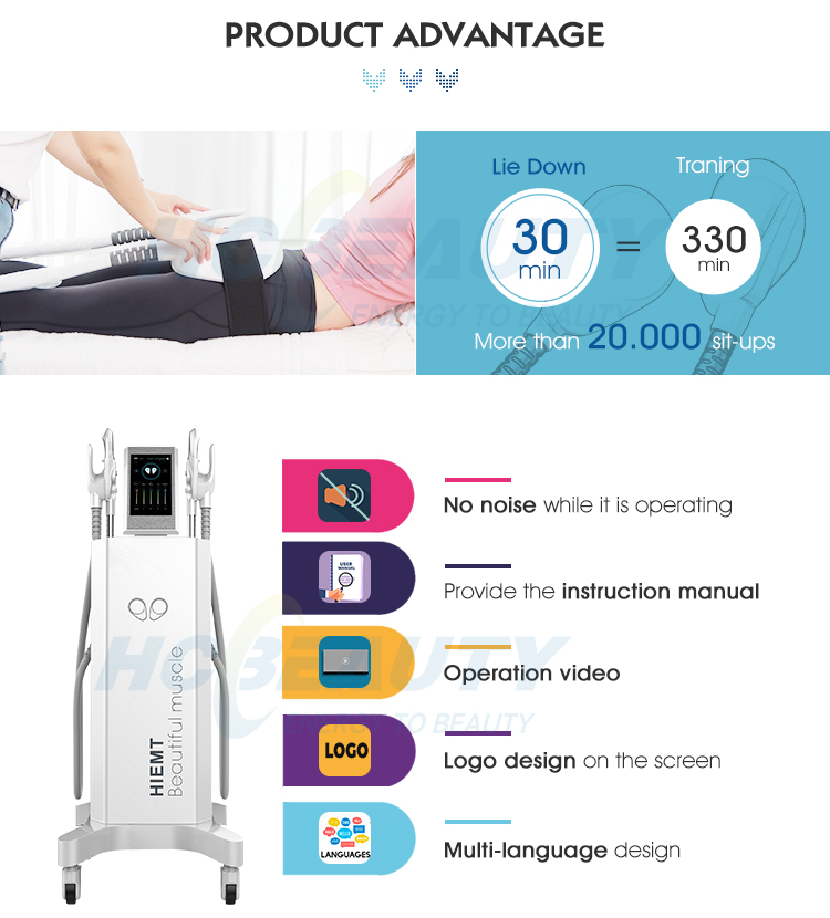 Professional Hiemt Ems Sculpt Machine for Fat Burning Body Contouring Slimming 