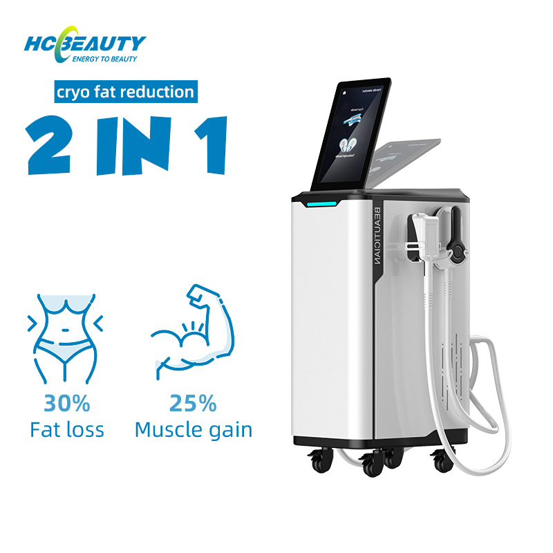 4 Handle Muscle Stimulator Building Body Shaping Electromagnetic Fat Freeze And Hiemt Machine