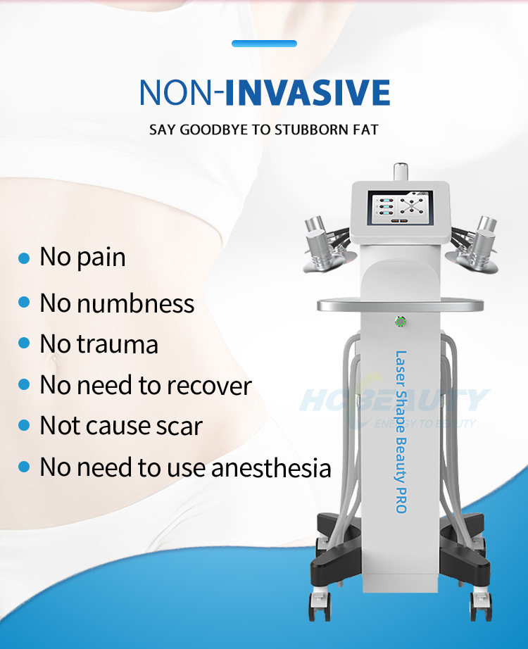 Professional 635nm Fat Removal Lipolaser Body Lipo Slimming Diode 6D