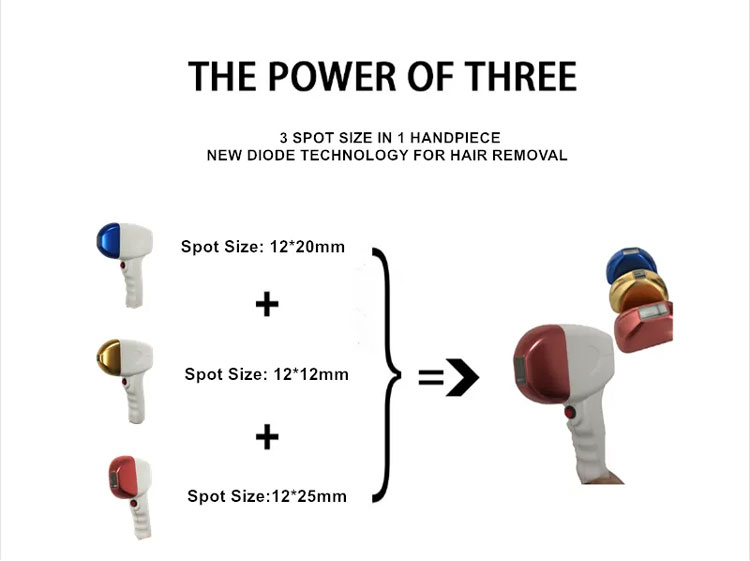 755 808 1064nm Diode Laser Hair Removal Machine