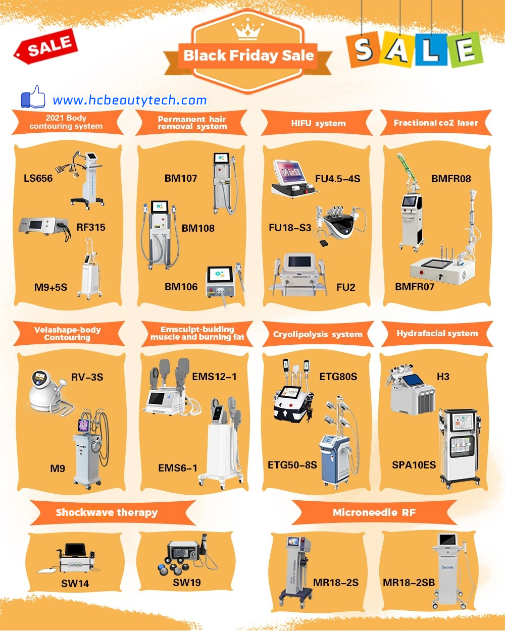 Black Friday Sales of beauty equipment