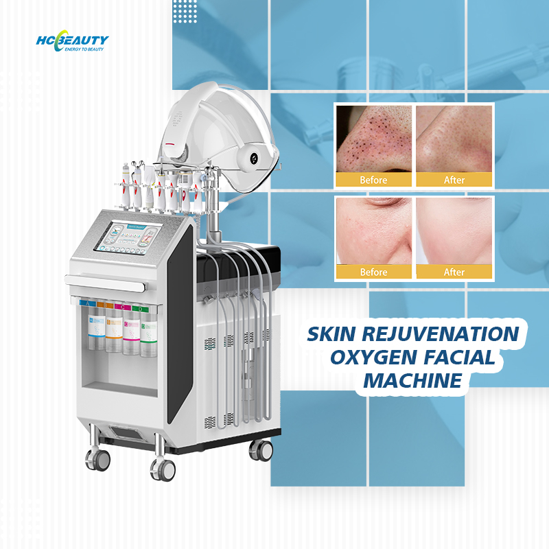 Multifunctional Oxygen Water Skin Rejuvenation Machine / Water Oxygen Peel Jet