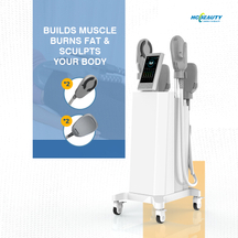 Newest Aesthetics 4 Handle Electromagnetic Ems Muscle Stimulation Buttocks Lift Arm Body Shaping Hiemt Muscle Machine Air Cooling System