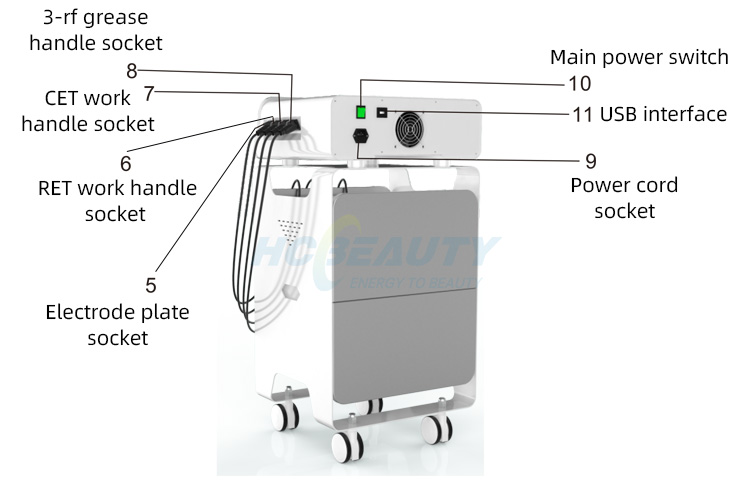 Physiotherapy 448khz Smart Tecar Therapy Machines Cet Ret Tecar