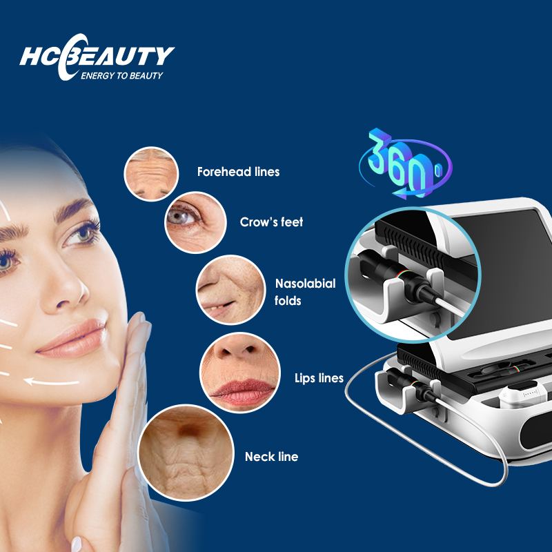 High intensity focused ultrasound skin tightening 3D hifu machine with new radar technology 