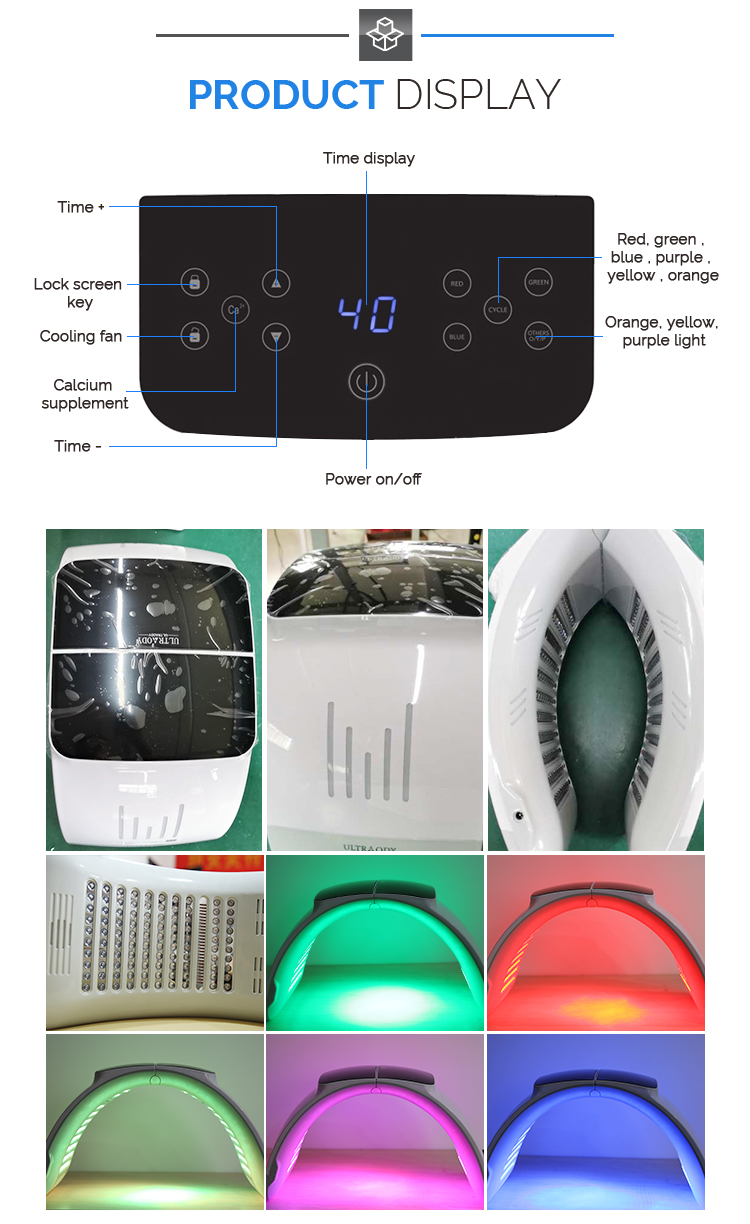 New Skin Care Led Light Therapy Photon Face Neck Machine FM9