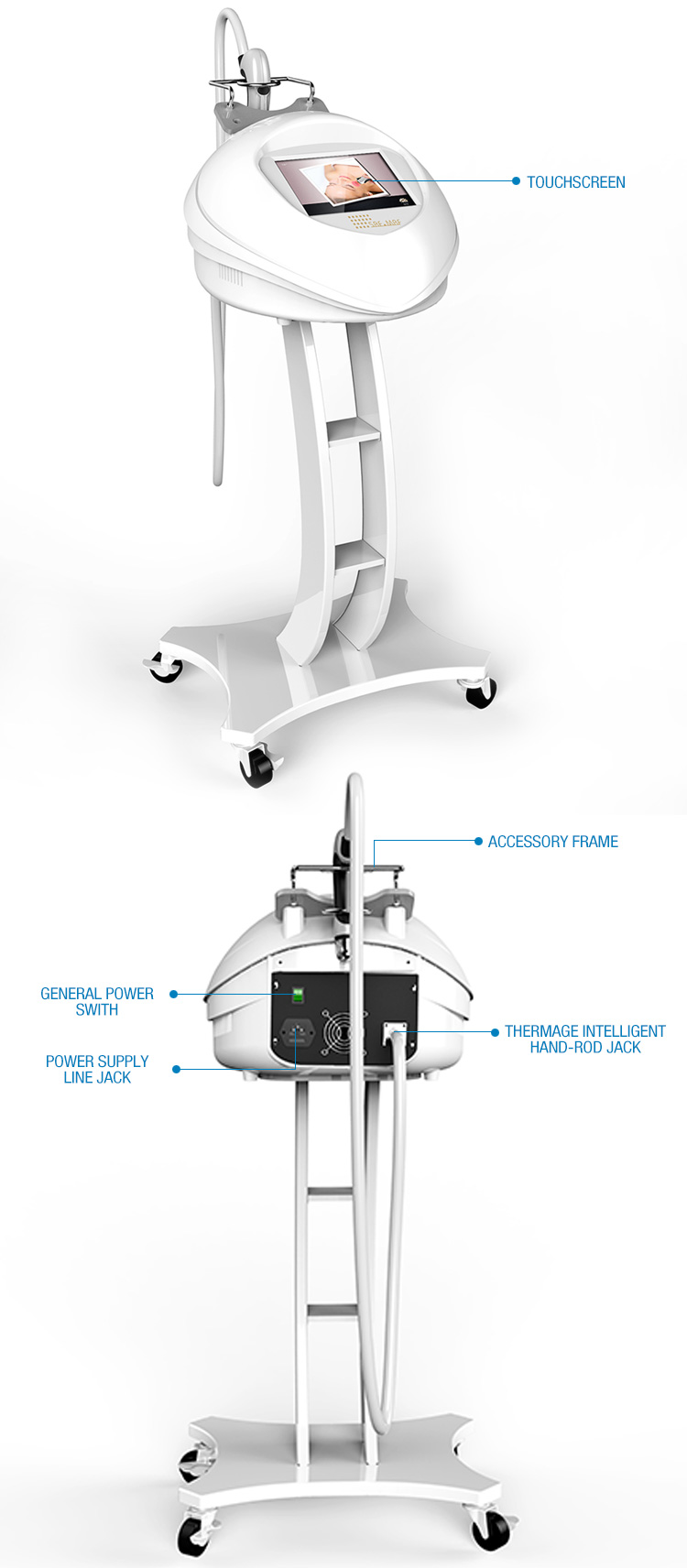 Portable Fractional Rf Beauty Device for Face Rejuvenation