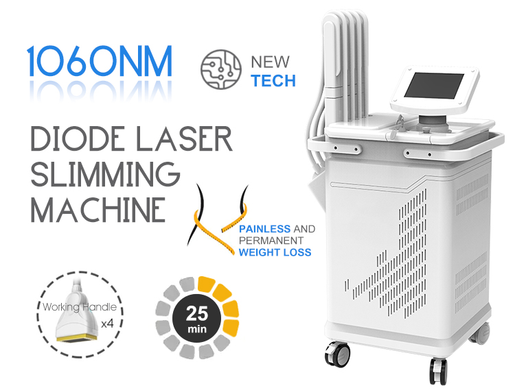 Body Slimming Diode Laser 1060nm Non-Invasive Laser Body Sculpting Machine For Fat Removal